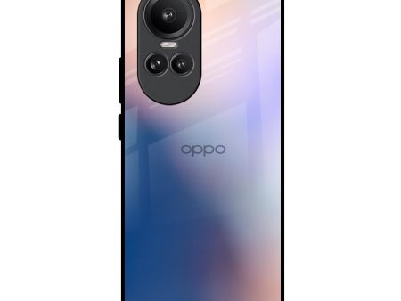 Blue Mauve Gradient Glass Case for Oppo Reno10 Pro 5G on Sale