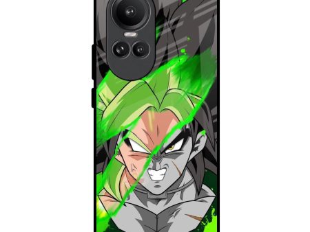 Anime Green Splash Glass Case for Oppo Reno10 Pro 5G Discount