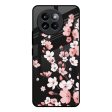 Black Cherry Blossom Glass Case for Mi 14 CIVI For Cheap