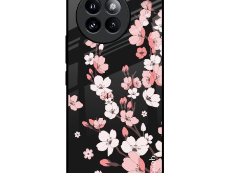 Black Cherry Blossom Glass Case for Mi 14 CIVI For Cheap