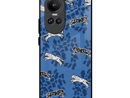 Blue Cheetah Glass Case for Oppo Reno10 Pro 5G For Cheap