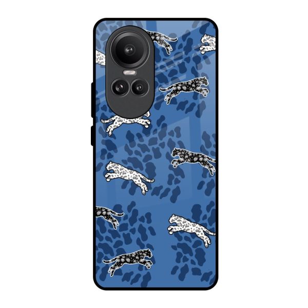 Blue Cheetah Glass Case for Oppo Reno10 Pro 5G For Cheap