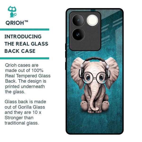 Adorable Baby Elephant Glass Case For iQOO Z7 Pro 5G Cheap