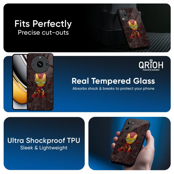 Angry Baby Super Hero Glass Case for Realme 13 Pro Plus 5G For Discount