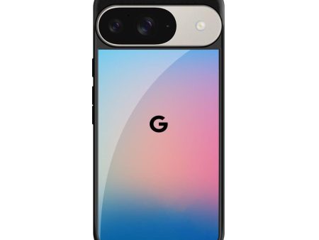 Blue & Pink Ombre Glass case for Google Pixel 9 Cheap