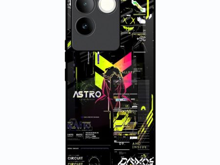 Astro Glitch Glass Case for Vivo T2 Pro 5G Fashion