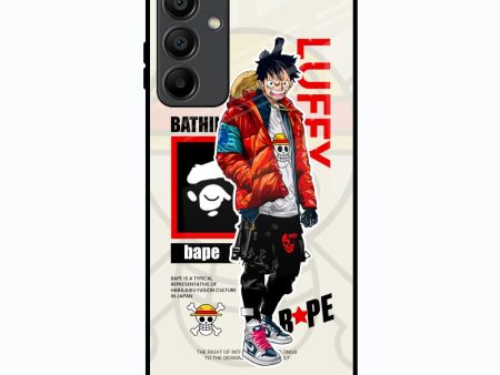 Bape Luffy Glass Case for Samsung Galaxy A15 5G on Sale