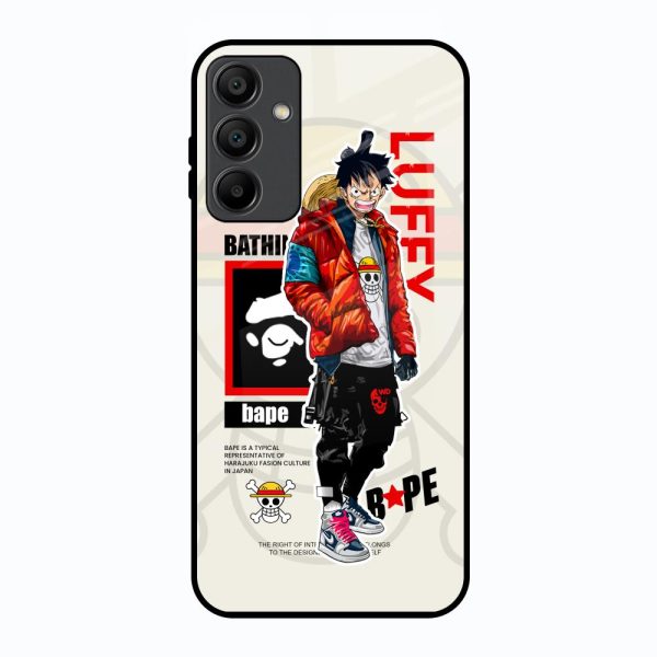 Bape Luffy Glass Case for Samsung Galaxy A15 5G on Sale