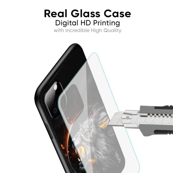 Aggressive Lion Glass Case for Samsung Galaxy A55 5G Online