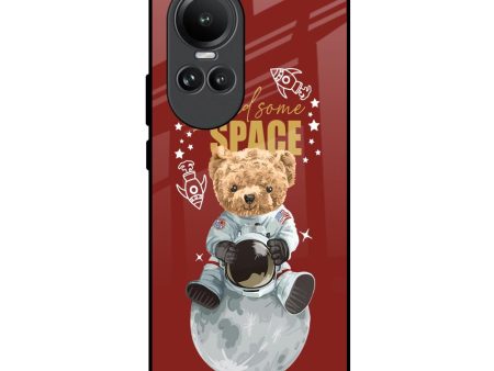 Astronaut Bear Glass Case for Oppo Reno10 5G For Cheap