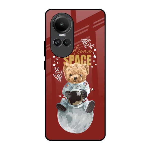 Astronaut Bear Glass Case for Oppo Reno10 5G For Cheap