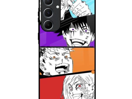 Anime Sketch Glass Case for Samsung Galaxy A55 5G Online Sale