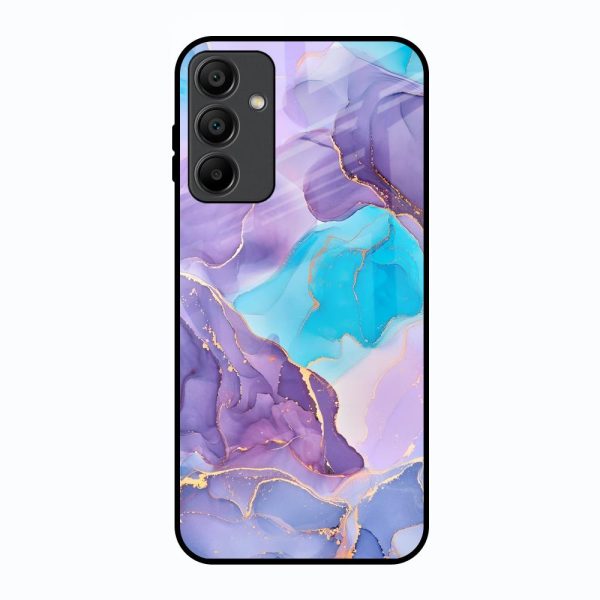 Alcohol ink Marble Glass Case for Samsung Galaxy A15 5G For Sale