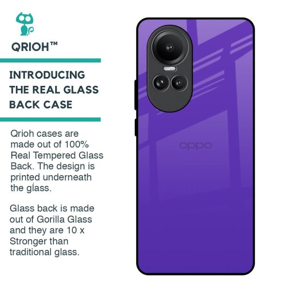 Amethyst Purple Glass Case for Oppo Reno10 5G For Sale