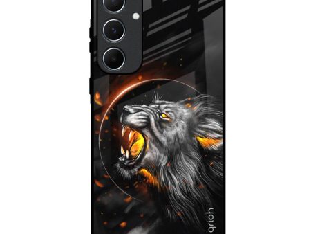 Aggressive Lion Glass Case for Samsung Galaxy A55 5G Online