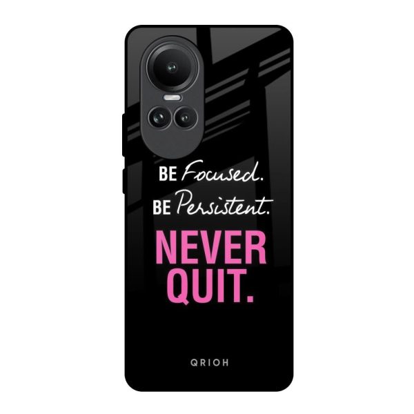 Be Focused Glass Case for Oppo Reno10 5G Fashion