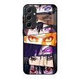 Anime Eyes Glass Case for Samsung Galaxy A55 5G Fashion