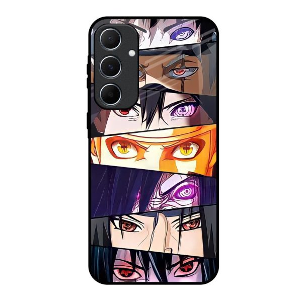 Anime Eyes Glass Case for Samsung Galaxy A55 5G Fashion