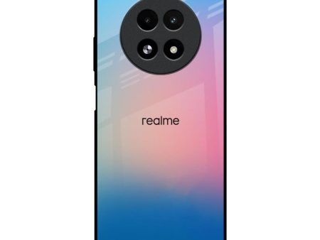 Blue & Pink Ombre Glass case for Realme 13 5G Sale