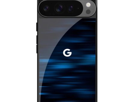 Blue Rough Abstract Glass Case for Google Pixel 9 Pro XL Online Hot Sale