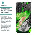 Anime Green Splash Glass Case for Samsung Galaxy A55 5G For Discount