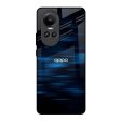 Blue Rough Abstract Glass Case for Oppo Reno10 5G For Sale