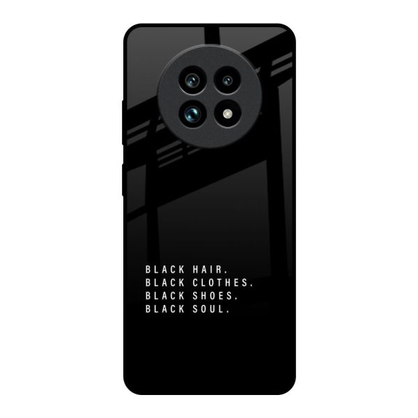 Black Soul Glass Case for Realme 13 Pro Plus 5G Cheap