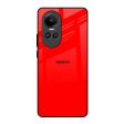 Blood Red Glass Case for Oppo Reno10 5G Hot on Sale