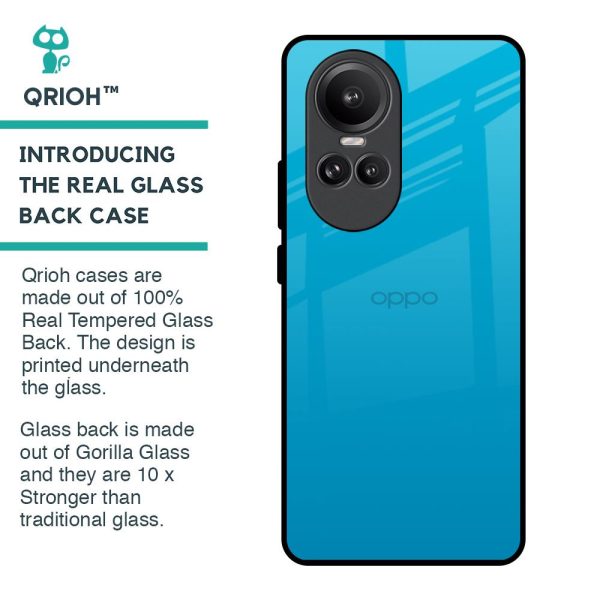 Blue Aqua Glass Case for Oppo Reno10 Pro 5G Online Hot Sale