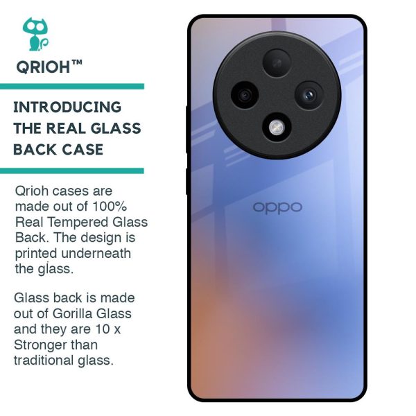 Blue Aura Glass Case for Oppo F27 Pro Plus Fashion