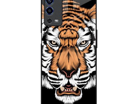 Angry Tiger Glass Case For Oppo A55 For Discount