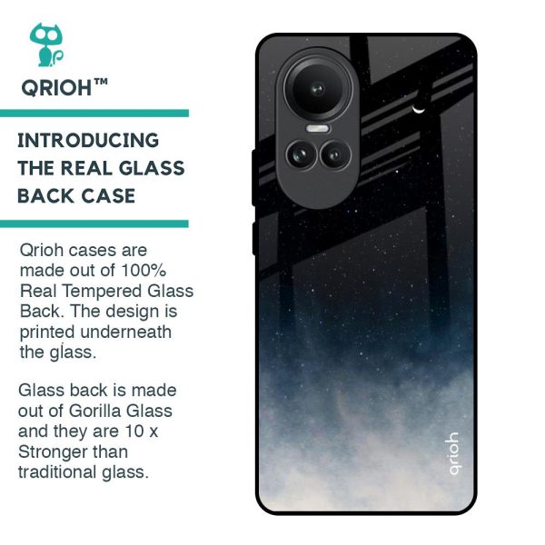 Black Aura Glass Case for Oppo Reno10 5G For Discount