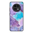 Alcohol ink Marble Glass Case for Realme 13 Plus 5G Fashion