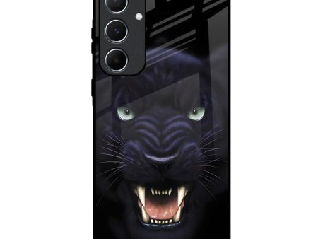 Angry Black Leopard Glass Case for Samsung Galaxy A55 5G Discount