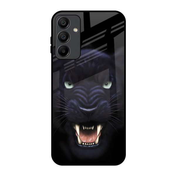 Angry Black Leopard Glass Case for Samsung Galaxy A15 5G Supply