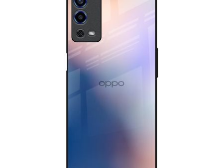 Blue Mauve Gradient Glass Case for Oppo A55 For Discount