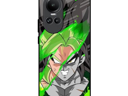 Anime Green Splash Glass Case for Oppo Reno10 5G Online Hot Sale