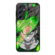 Anime Green Splash Glass Case for Samsung Galaxy A55 5G For Discount