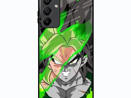 Anime Green Splash Glass Case for Samsung Galaxy A15 5G Online Sale