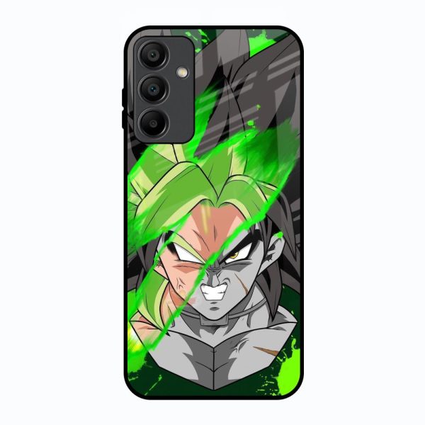 Anime Green Splash Glass Case for Samsung Galaxy A15 5G Online Sale