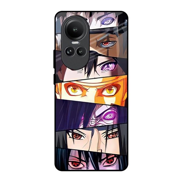 Anime Eyes Glass Case for Oppo Reno10 5G on Sale