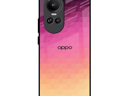 Geometric Pink Diamond Glass Case for Oppo Reno10 Pro 5G Cheap