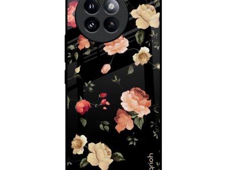 Black Spring Floral Glass Case for Mi 14 CIVI Hot on Sale