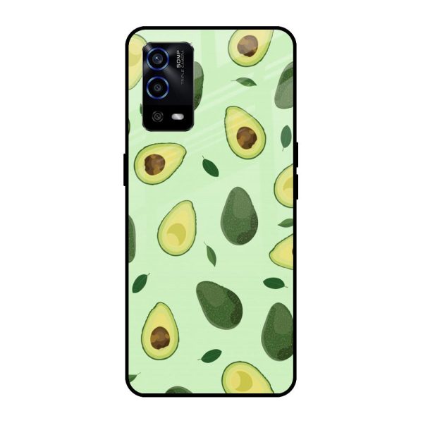 Avocado Green Glass Case For Oppo A55 Online now