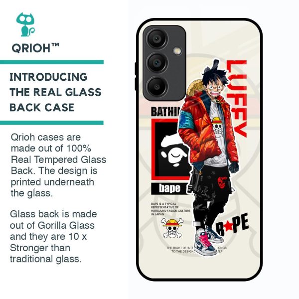 Bape Luffy Glass Case for Samsung Galaxy A15 5G on Sale