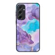 Alcohol ink Marble Glass Case for Samsung Galaxy A55 5G Online Sale