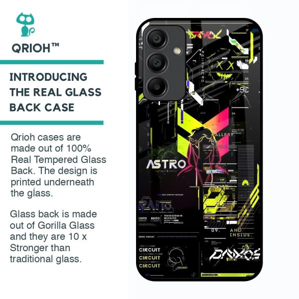 Astro Glitch Glass Case for Samsung Galaxy A15 5G For Cheap