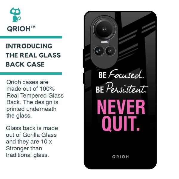 Be Focused Glass Case for Oppo Reno10 5G Fashion