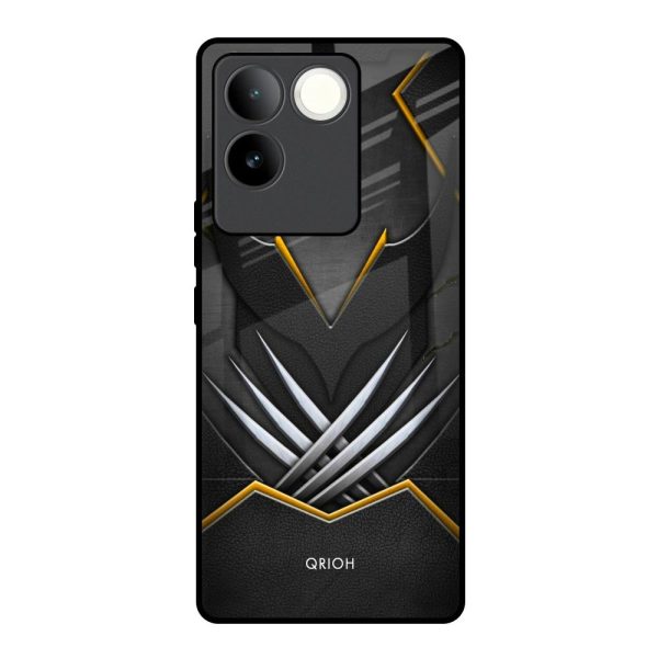 Black Warrior Glass Case for iQOO Z7 Pro 5G For Sale