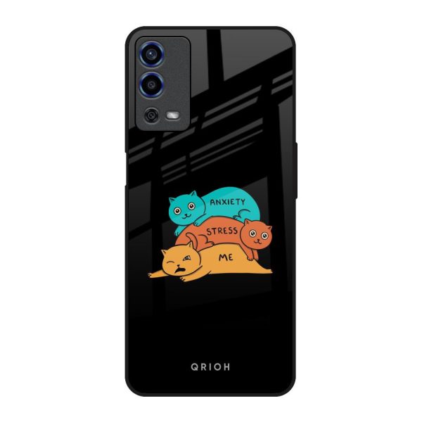 Anxiety Stress Glass Case for Oppo A55 on Sale